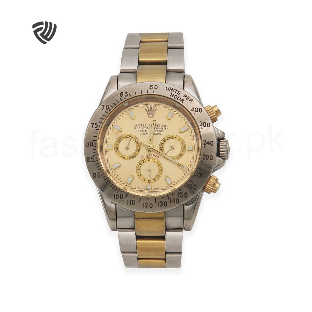 Golden Vintage Chain Watch for Men