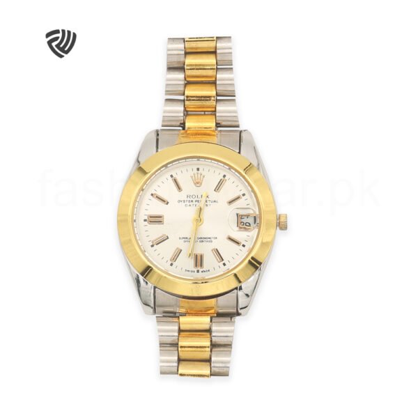 Golden Roles Chain Watch for Men - Image 3