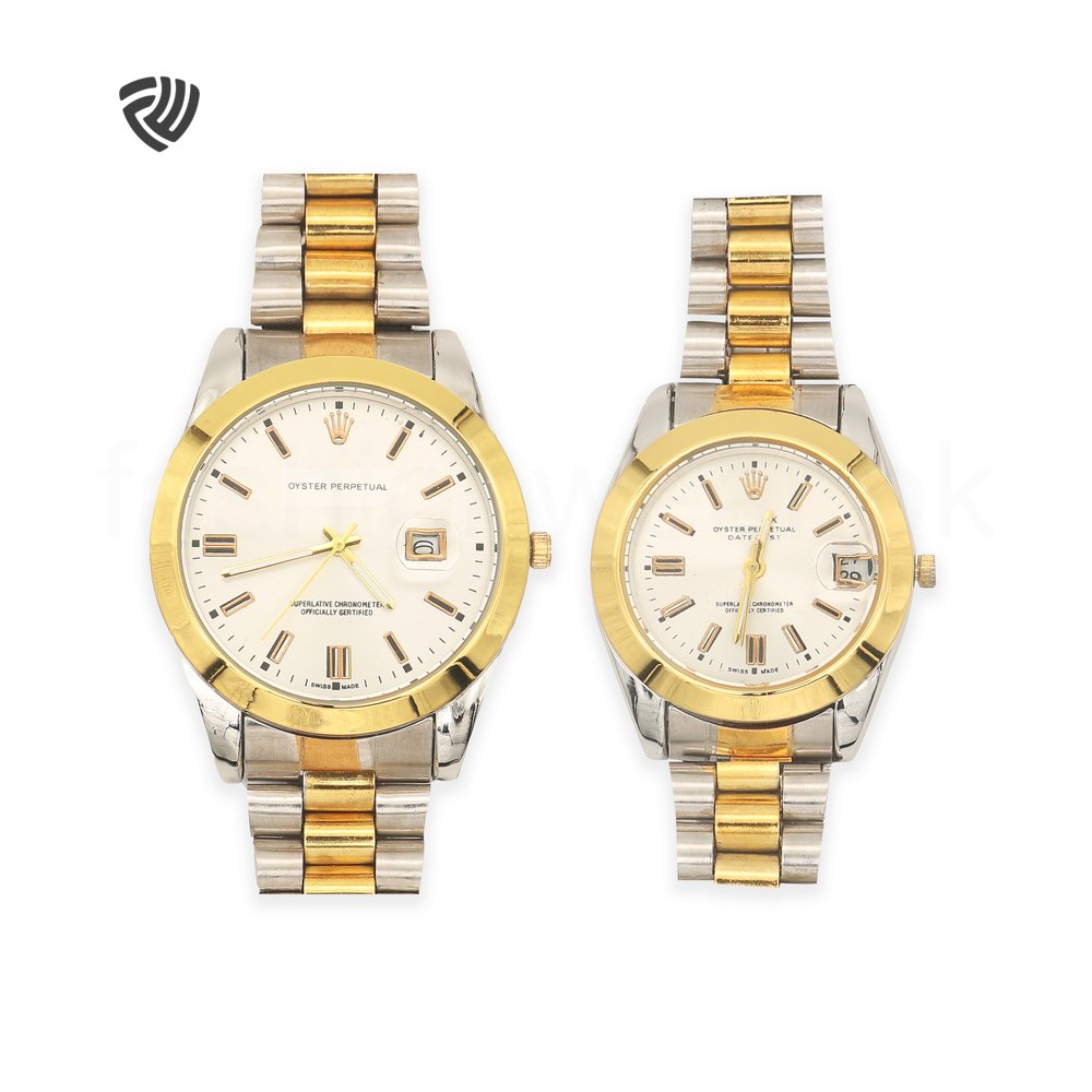 Golden Chain Watch for Couples